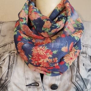 Floral beautiful scarf infinity